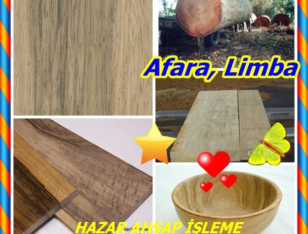 Afara, Limba kereste,(Terminalia Superba’nın),beyaz afara, shinglewood, beyaz mukonja, Kongo ceviz (En).Limba, fraké, Noyer du Mayombe (Fr). Belirsizlik (Po). Mwalambe (Sw).